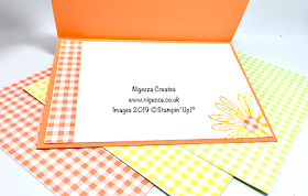 #GDP181  Nigezza Creates, Stampin Up, Gingham Gala, Daisy Delight