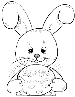 Easter Bunny Coloring Page