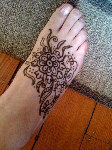 Mehndi Foot Tattoo Designs