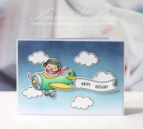 Sunny Studio Stamps: Plane Awesome Birthday Card by Karin Åkesdotter