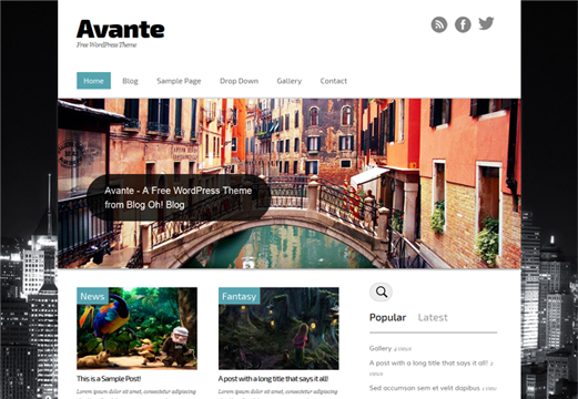 Download Gratis Avante Theme Wordpress , Blog , News