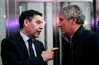 Bartomeu backs Setien: At no time have we thought about a change of coach