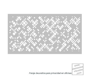 Franjas para privacidad FP012 Rectángulos en distribución 