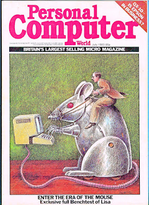 The mouse was still a novelty when the Apple Lisa was launched, as this cover from Personal Computer World shows