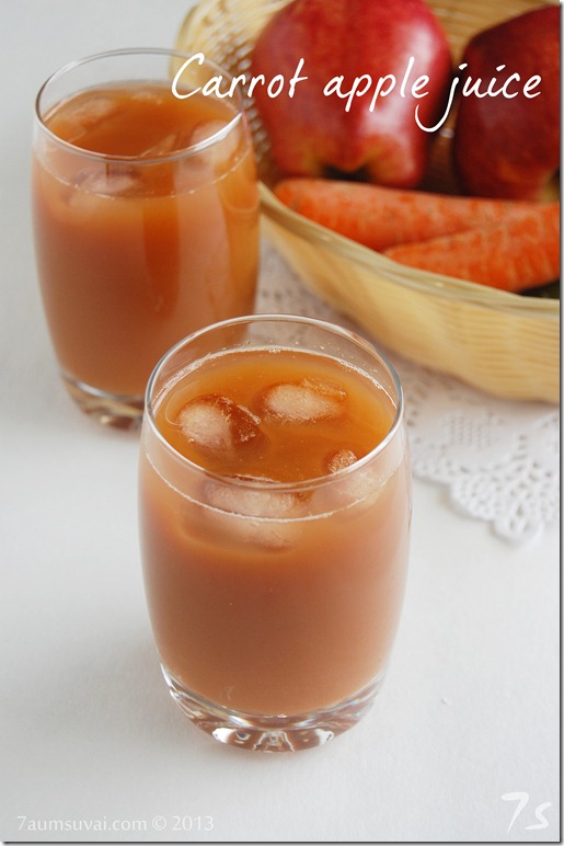 Carrot apple juice