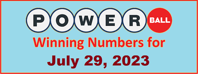 PowerBall Winning Numbers for Saturday, July 29, 2023