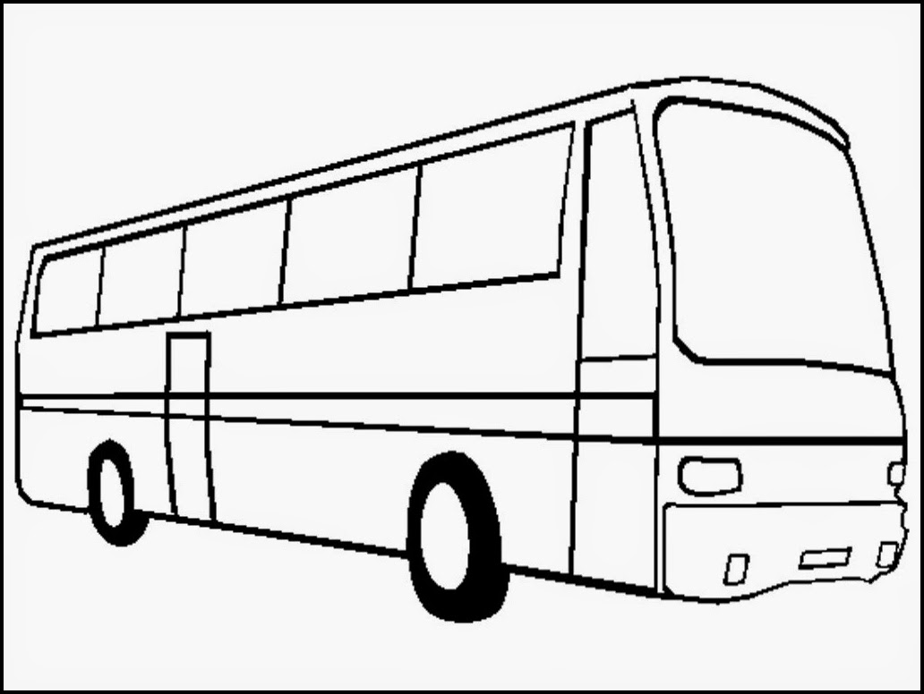 Bus Coloring Pages To Print  Realistic Coloring Pages