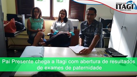 Pai Presente chega a Itagi com abertura de resultados de exames de paternidade