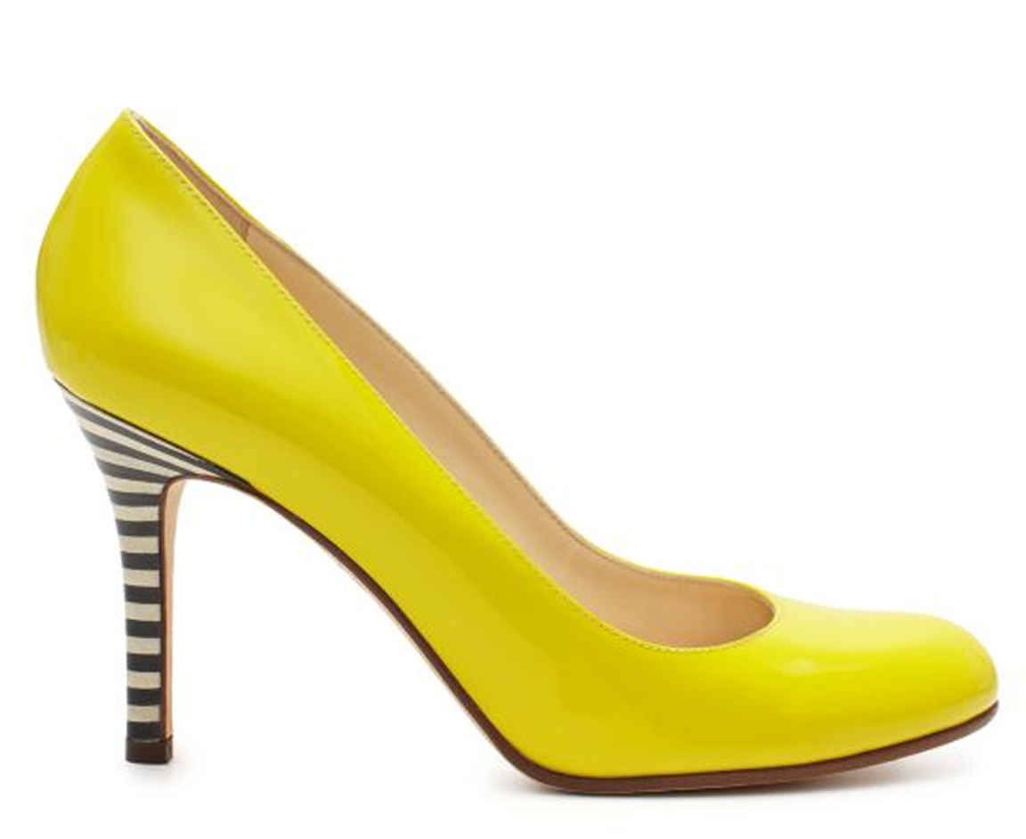 Kate Spade Black White and Yellow Shoes