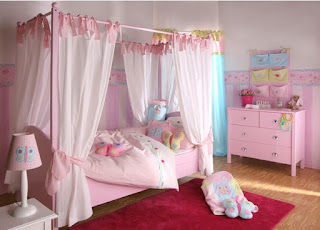 Kamar Tidur Anak Perempuan Minimalis Warna Pink