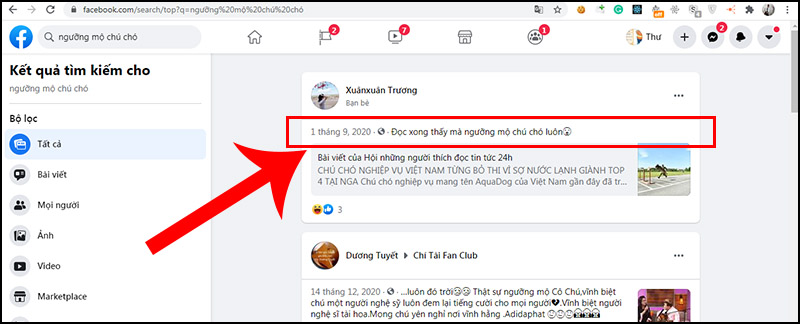 Bước 3: Kết quả bài viết sẽ hiển thị ngay trên màn hình của bạn.
