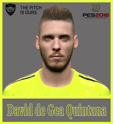 PES 2016 David de Gea Face by Ozy_96 PES MOD