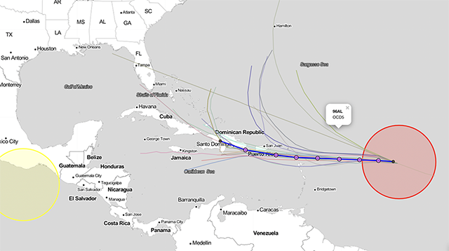 Se forma la depresión tropical 7 en al Este de las Antillas Menores