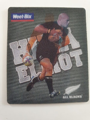 Weet-Bix Cards 2011 100% All Black Jersey Rugby Cards Hika Elliot Card Detail Front