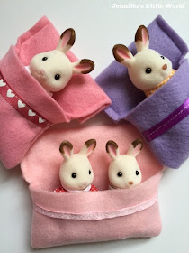 How to make Sylvanian Families sleeping bags from felt
