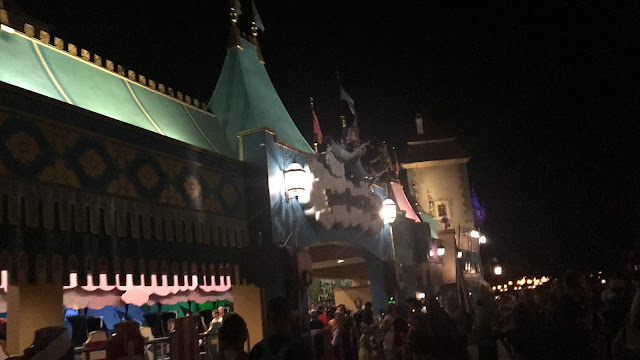 Peter Pan's Flight Ride Building At Night Fantasyland Magic Kingdom Disney World