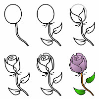 how to draw a flower