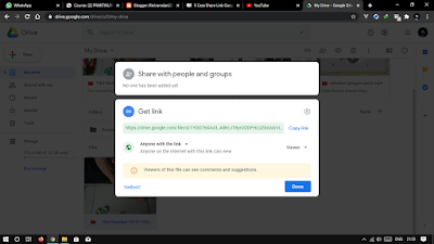 Cara Share Link Google Drive di PC