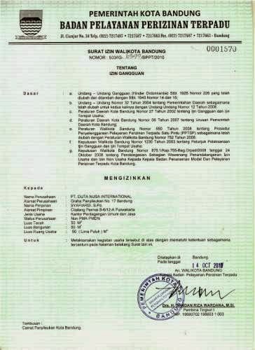 Pengertian Surat Izin Gangguan (HO)  Ilmu Tukang Bangunan 