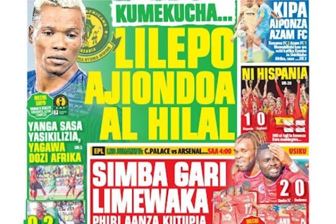 Tanzania today's News papers 