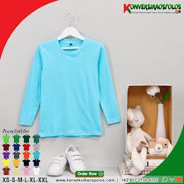 Kaos Polos Anak Perempuan Lengan Panjang<price>Rp.23.500</price> <code>Ready Stock</code>