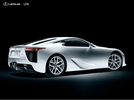 The Lexus LFA interior polished with sculpted carbon materials 