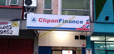 Rekondisi cover neon box CLIPAN FINANCE.