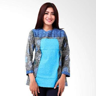 Model Baju Batik Kerja Guru Kombinasi