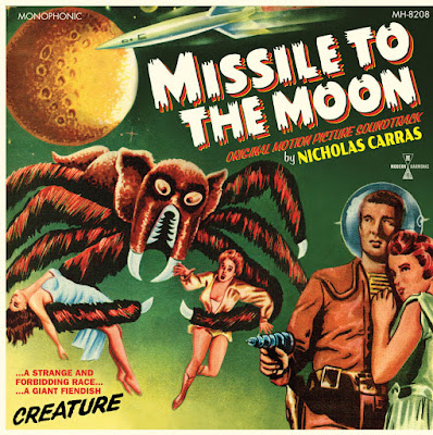 Cover art for Modern Harmonic's LP soundtrack for MISSILE TO THE MOON.