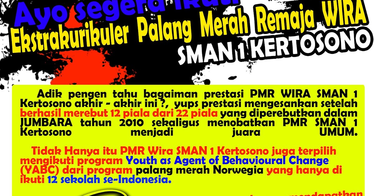 Kata Kata Untuk Promosi Ekskul Pmr SO PULSA