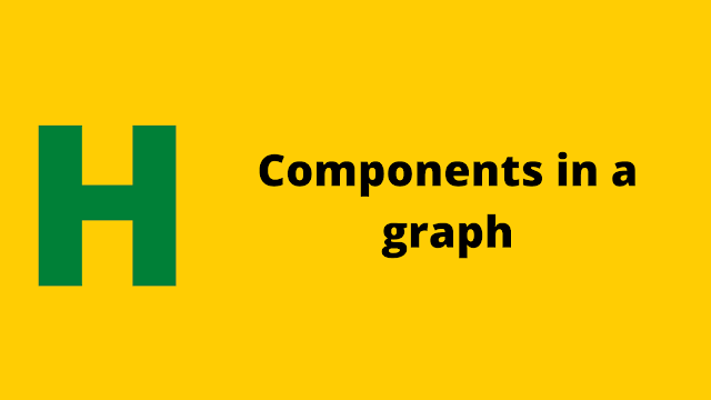 HackerRank Components in a graph problem solution