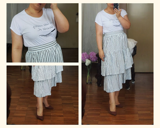 Life Is A Shoe How To Wear A Statement Skirt : 11 Outfit Ideas for A Striped Ruffle Skirt