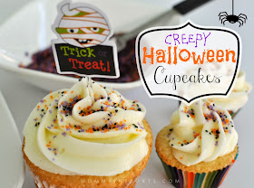 Creepy Halloween Cupcakes by Mommy in Sports