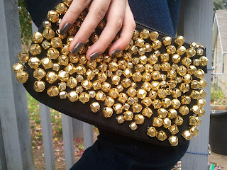 Christian Louboutin-inspired bell clutch