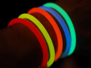 colourful glowsticks