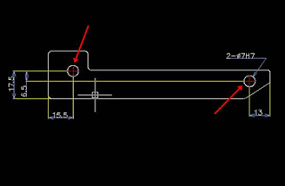 Tambahkan Additional-Features yaitu 2 buah lubang dengan diameter 7mm