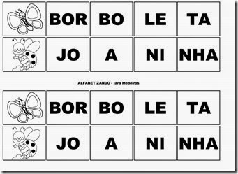 Jogo das sílabas