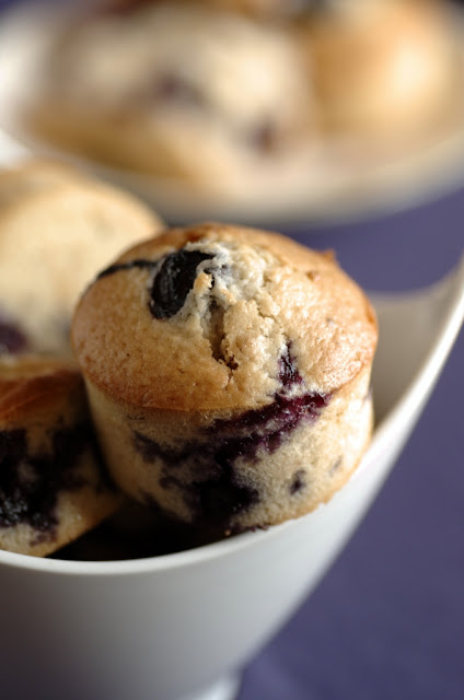 Muffins ai mirtilli e noci