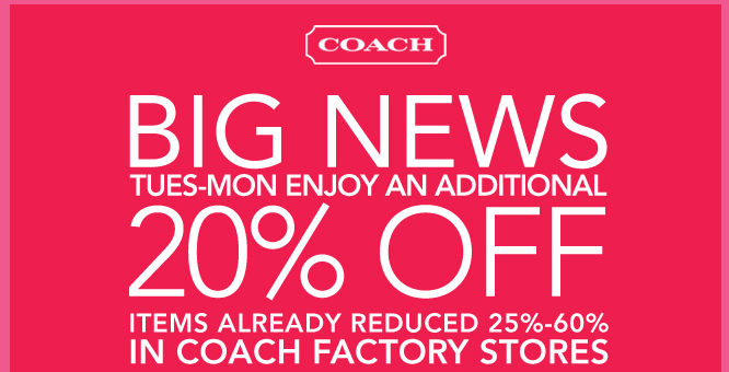 coach factory coupons 2018