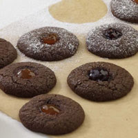 Chocolate Thumbprint Cookies