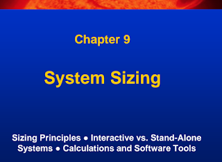 Learn Solar PV Systems:9-System Sizing