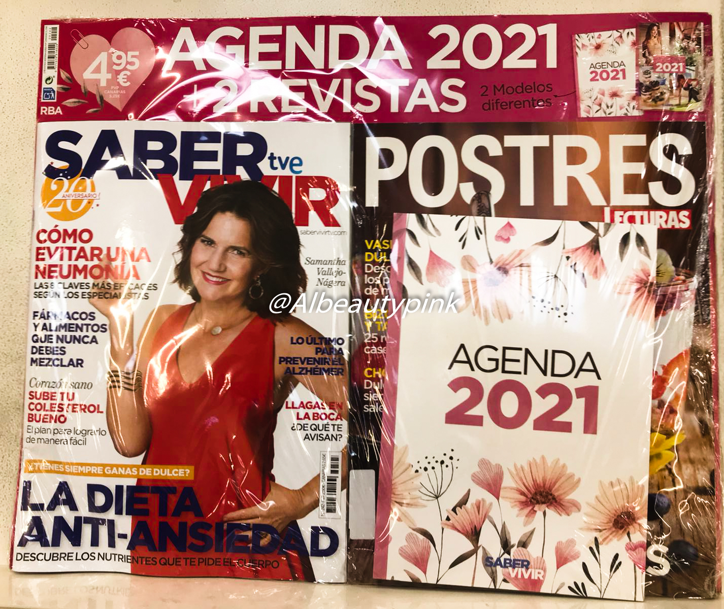 Agenda 2021 de Regalo de la revista Saber Vivir Diciembre 2020