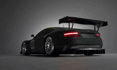 Aston Martin DB9 Black Sport Racing Car 1
