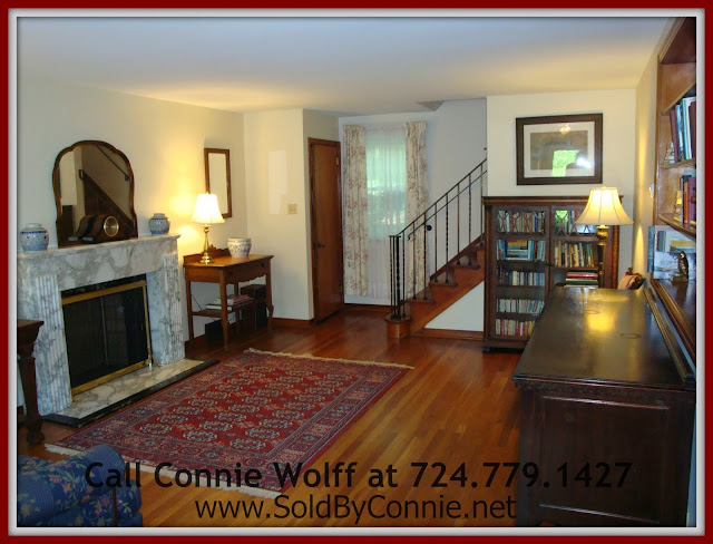 Enjoy the lush garden surrounding this delightful colonial home for sale in Pittsburgh PA.