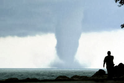 Water Spout Lake Michigan