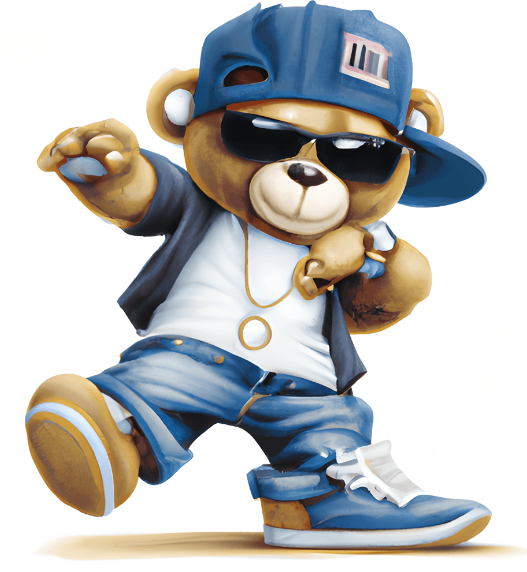 Cute Hip Hop Teddy Bear