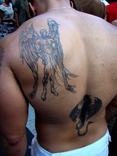 Back Angel Wings Tattoo