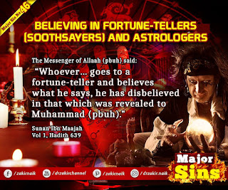 MAJOR SIN. 64. BELIEVING IN FORTUNE-TELLERS (SOOTHSAYERS) AND ASTROLOGERS