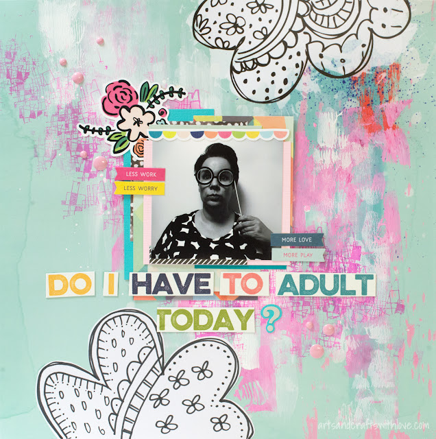 Scrapbooking Layout: No adulting today
