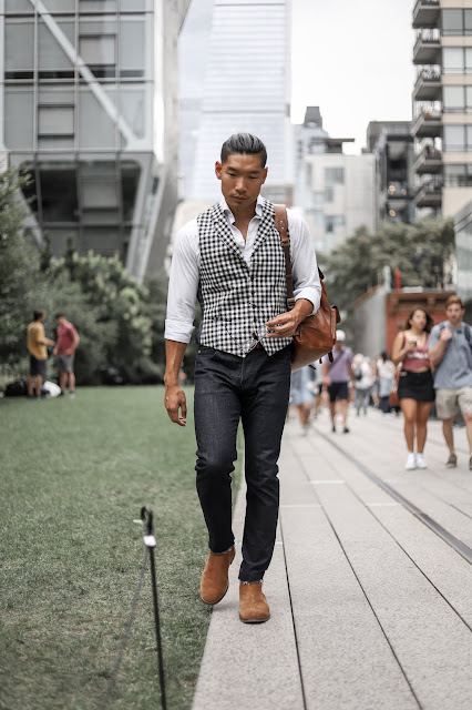 Leo Chan wearing Sperry Gold Cup Exeter Chelsea Boots | Summer to Fall Style | Asian Male Model and Blogger